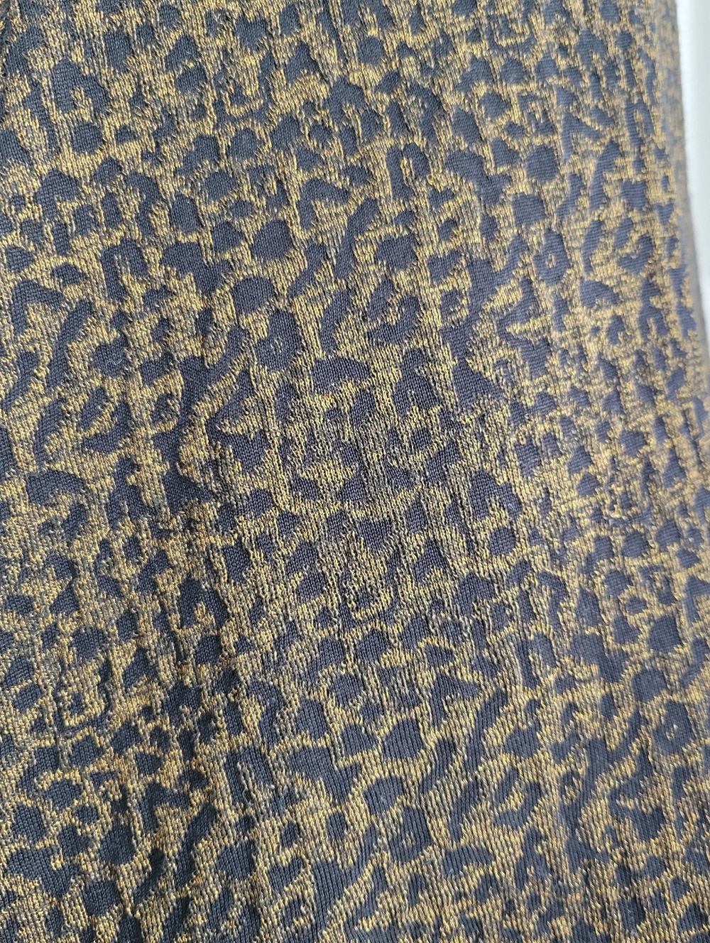 Saint Laurent Leopard Jacquard Luxe Knit Animal Printed Silk Blend Dress Size M - Picture 10 of 14